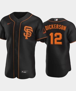 Black Giants 12 Alex Dickerson Alternate Jersey
