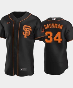 Black Giants 34 Kevin Gausman Alternate Jersey