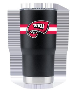 Black Western Kentucky Tumbler with Stripes - Limited Edition