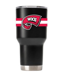 Black Western Kentucky Tumbler with Stripes - Limited Edition