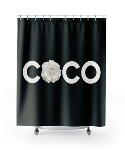 Black and White Cow Shower Curtain for Bathroom Decor
