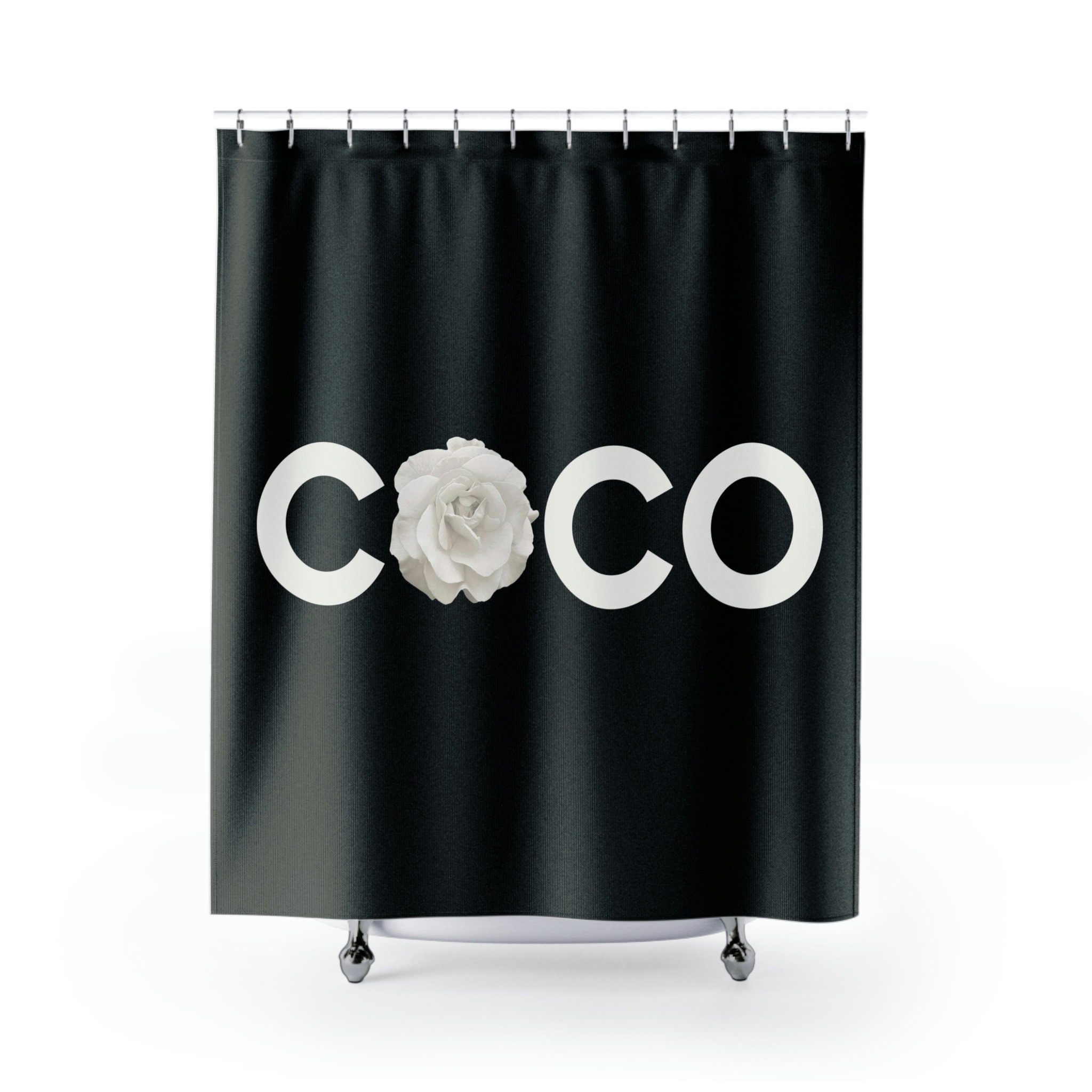 Black and White Cow Shower Curtain for Bathroom Decor