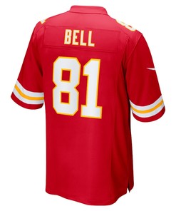 Blake Bell 81 Kansas City Chiefs Game Player Jersey - Red