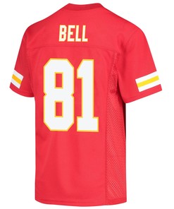 Blake Bell 81 Kansas City Chiefs Super Bowl LVII Champions Youth Game Jersey - Red