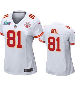 Blake Bell 81 Kansas City Chiefs Super Bowl LVII Game Jersey - Women White