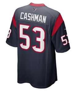 Blake Cashman Houston Texans Game Player Jersey - Navy
