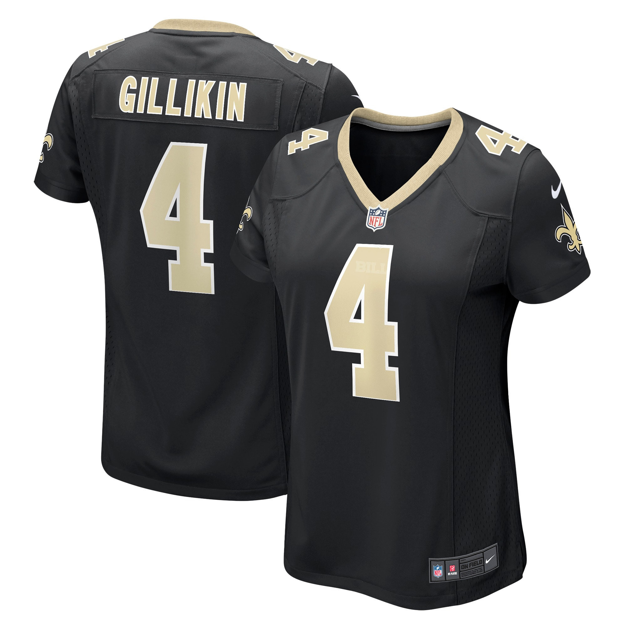 Blake Gilikin New Orleans Saints Womens Game Player Jersey - Black Nfl