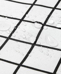 Blue Irises Watercolor Shower Curtain - Exotic Small Hummingbird Green Fabric Bathroom Decor