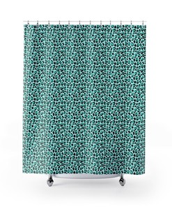 Blue Lighthouse Sailboat Anchor Shower Curtain - Beachy Bathroom Decor 