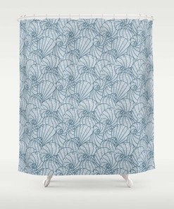 Blue Retro Truck Highland Cow Sunflower Shower Curtain - Unique Bathroom Decor with Vintage Design