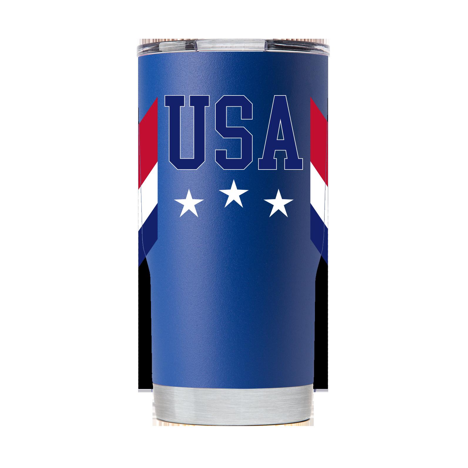 Blue USA Tumbler - Show Your Patriotism with this Tumbler - Bluefink