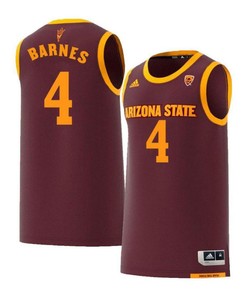 Bo Barnes 4 Arizona State Sun Devils Retro Basketball Men Jersey - Maroon