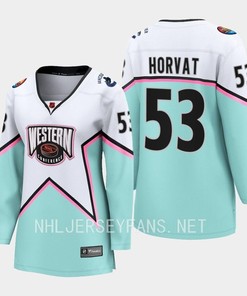 Bo Horvat 53 Vancouver Canucks Bo Horvat 2023 All-Star Game Jersey White Equipment