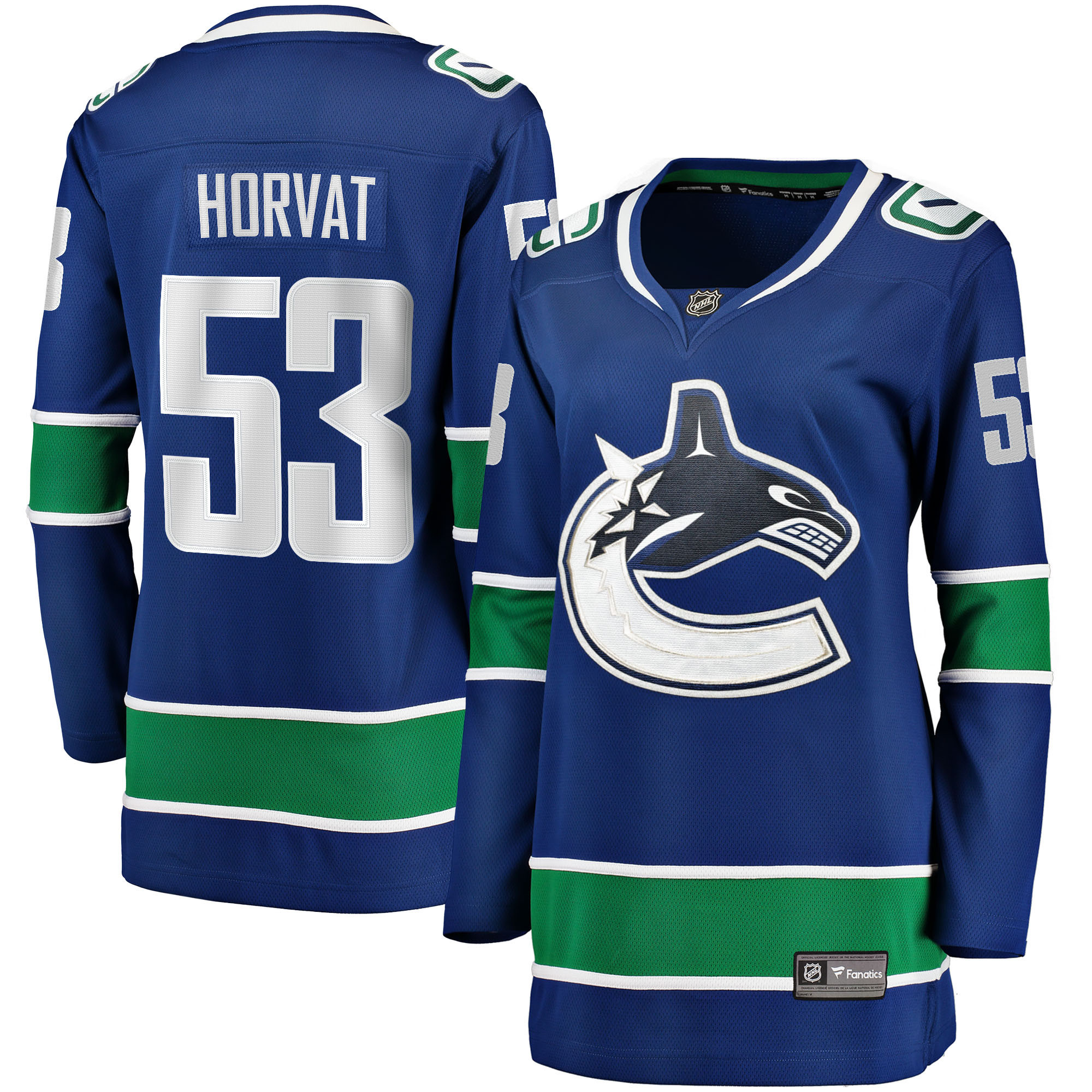 Bo Horvat Vancouver Canucks Fanatics Branded Womens Home Breakaway Jersey - Blue Nhl