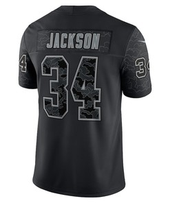 Bo Jackson 34 Las Vegas Raiders Retired Player RFLCTV Limited Jersey - Black