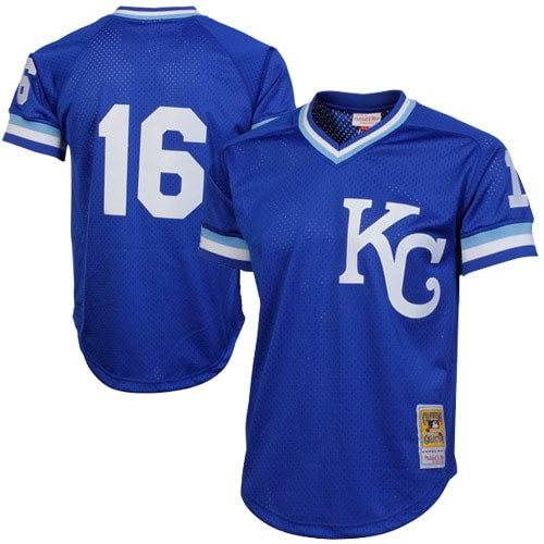 Bo Jackson Kansas City Royals Mitchell & Ness 1989 Authentic Cooperstown Collection Batting Mesh Practice Jersey - Royal Mlb