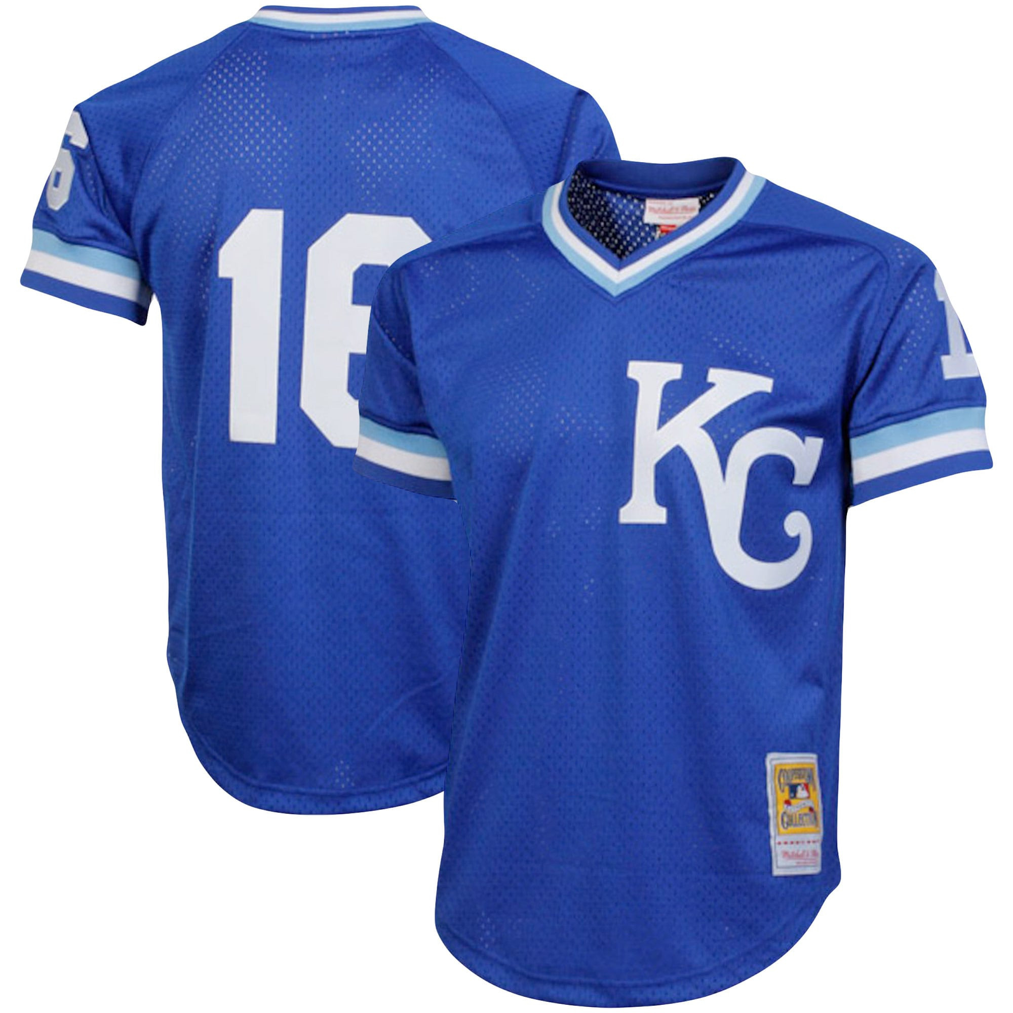 Bo Jackson Kansas City Royals Mitchell & Ness Cooperstown Collection Big & Tall Mesh Batting Practice Jersey - Royal Mlb