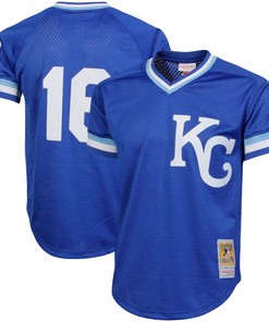 Bo Jackson Kansas City Royals Mitchell & Ness Cooperstown Collection Big & Tall Mesh Batting Practice Jersey - Royal Mlb