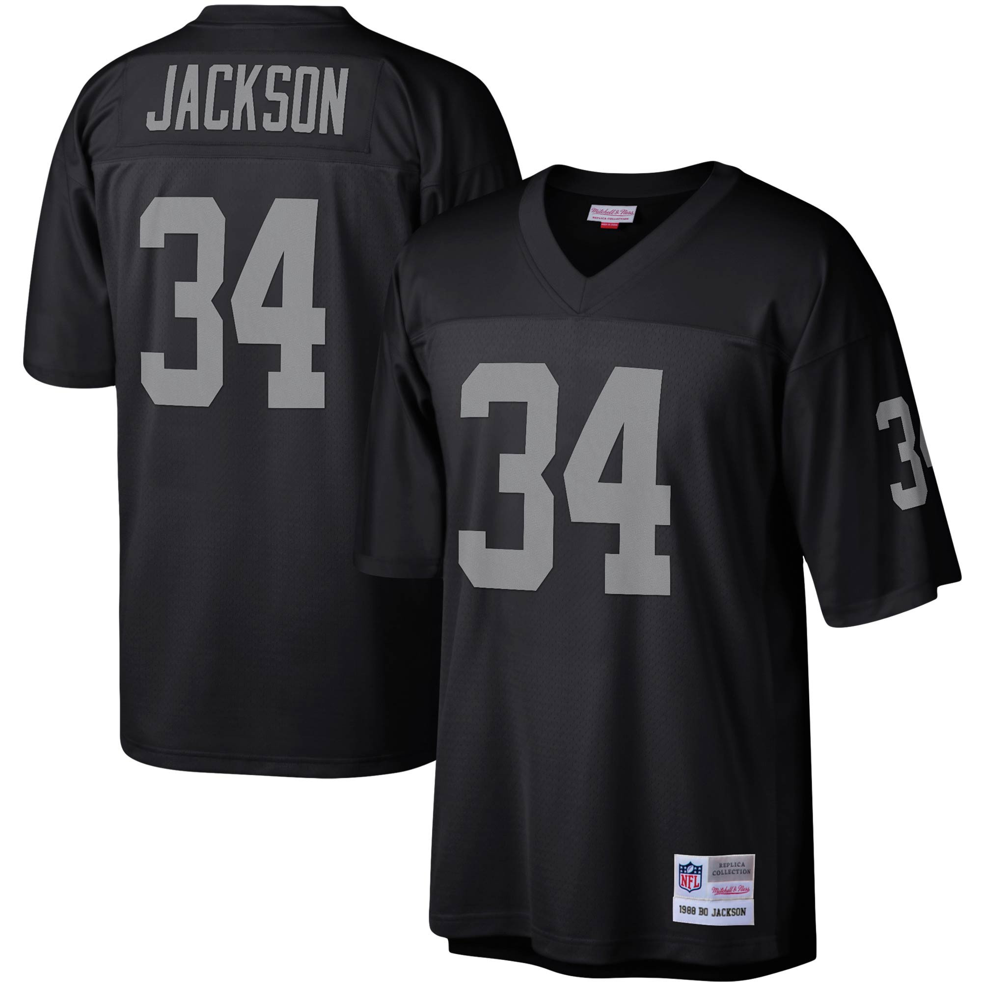 Bo Jackson Las Vegas Raiders Mitchell & Ness Legacy Replica Jersey - Black Nfl