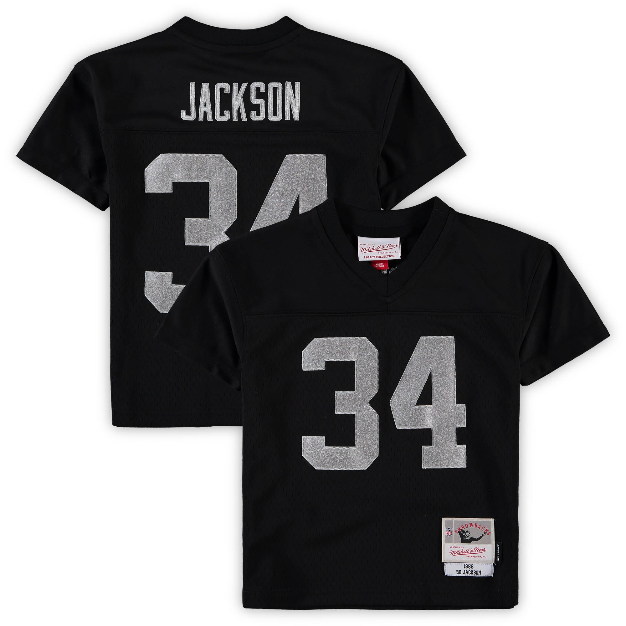 Bo Jackson Las Vegas Raiders Mitchell & Ness Preschool 1988 Retired Player Legacy Jersey - Black Nfl