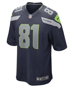 Bo Melton Seattle Seahawks Game Player Jersey - College Navy