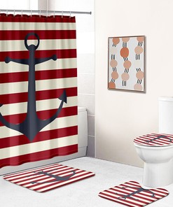 Boat Anchor Shower Curtain for Bathroom Decor