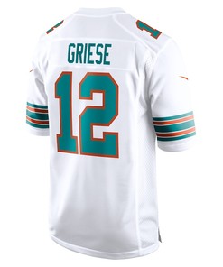 Bob Griese 12 Miami Dolphins Retired Player Jersey - White