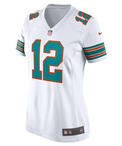 Bob Griese 12 Miami Dolphins Women's Retired Player Jersey - White