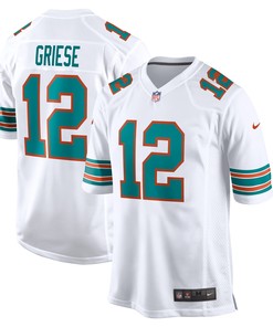 Bob Griese Miami Dolphins Retired Player Jersey - White Nfl