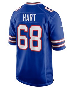 Bobby Hart 68 Buffalo Bills Game Jersey - Royal