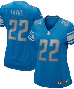 Bobby Layne Detroit Lions Womens Game Retired Player Jersey - Blue Nfl
