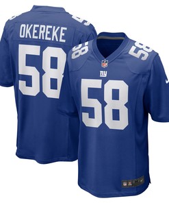 Bobby Okereke 58 New York Giants Men Game Jersey - Royal