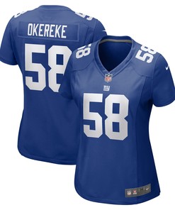 Bobby Okereke 58 New York Giants Women's Game Jersey - Royal