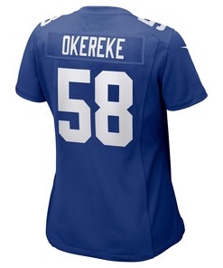 Bobby Okereke 58 New York Giants Women's Game Jersey - Royal
