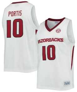 Bobby Portis Arkansas Razorbacks Original Retro Brand Alumni Commemorative Replica Basketball Jersey White Ncaa