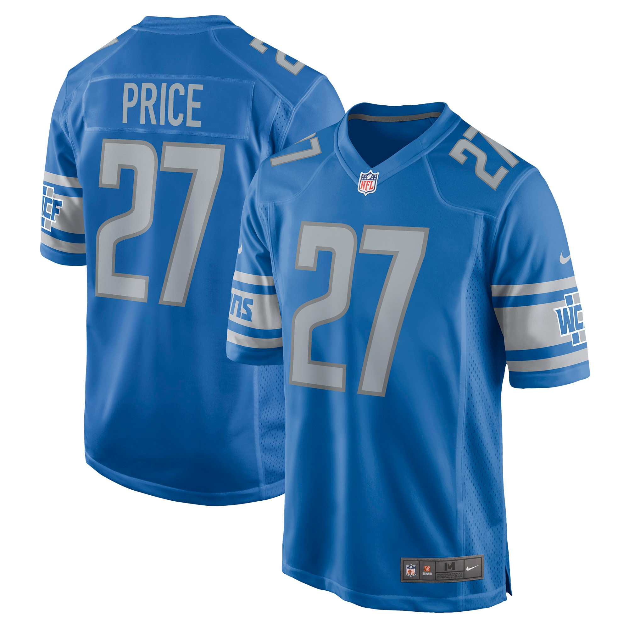 Bobby Price Detroit Lions Player Game Jersey - Blue Nfl