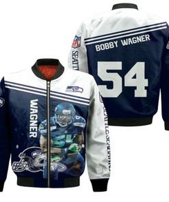 Bobby Wagner Seattle Seahawks 3D Jersey Bomber Jacket
