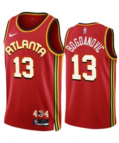 Bogdan Bogdanovic 13 2022-23 Atlanta Hawks Red Icon Edition Jersey