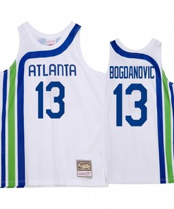 Bogdan Bogdanovic 13 Atlanta Hawks HWC Throwback Jersey White