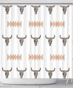 Boho Skull Shower Curtain