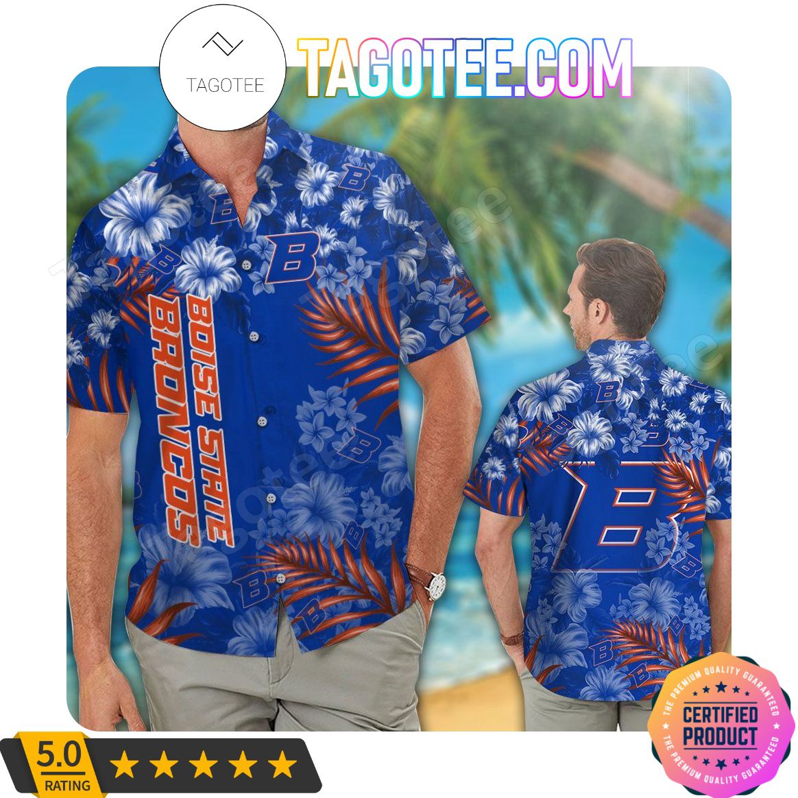 Boise State Broncos Aloha Hawaii Shirt