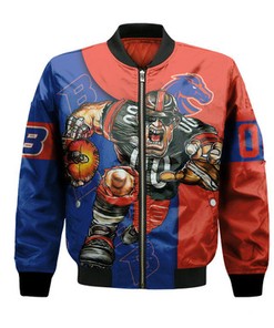 Boise State Broncos Bomber Jacket Football Go On - NCAA