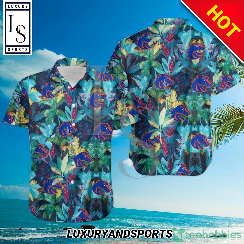 Boise State Broncos Floral Tropical Hawaiian Shirt
