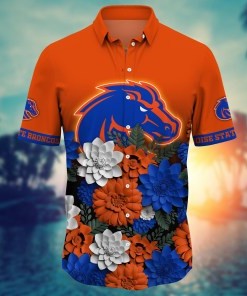 Boise State Broncos NCAA Flower Hawaii Shirt For Fans Ver 13