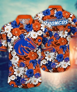 Boise State Broncos NCAA Flower Hawaii Shirt For Fans Ver 3