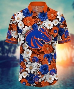 Boise State Broncos NCAA Flower Hawaii Shirt For Fans Ver 3