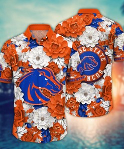 Boise State Broncos NCAA Flower Hawaii Shirt For Fans Ver 8