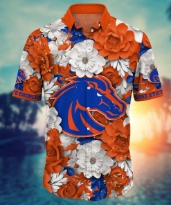 Boise State Broncos NCAA Flower Hawaii Shirt For Fans Ver 8