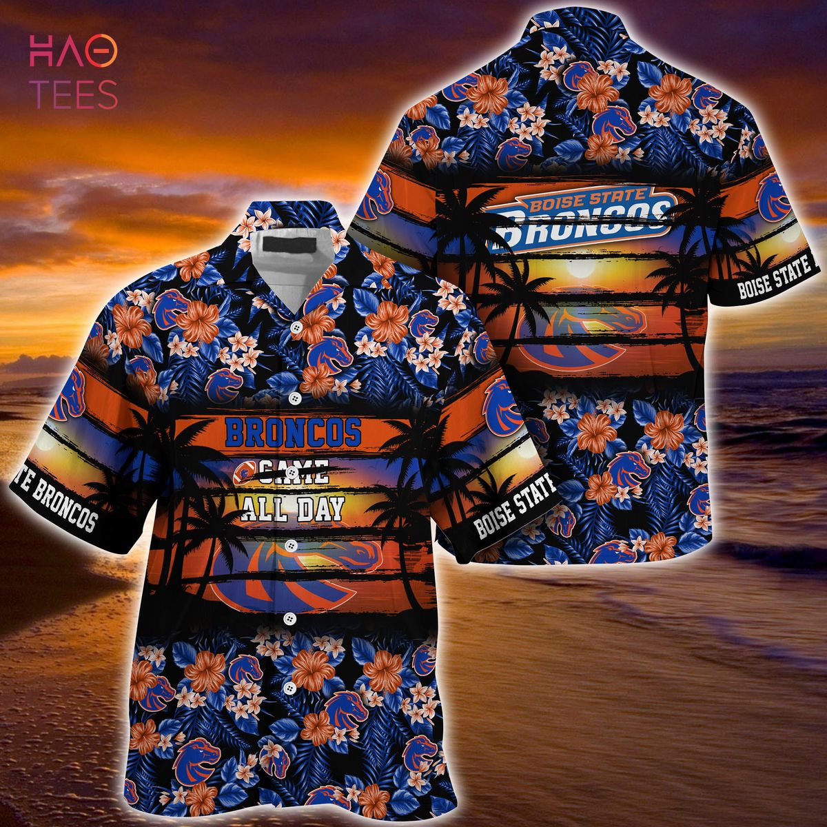 Boise State Broncos Summer Hawaiian Shirt, Floral Pattern for Sports Enthusiast This Year