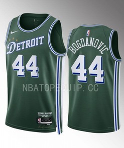 Bojan Bogdanovic 44 2022-23 Detroit Pistons Green City Edition Jersey Swingman